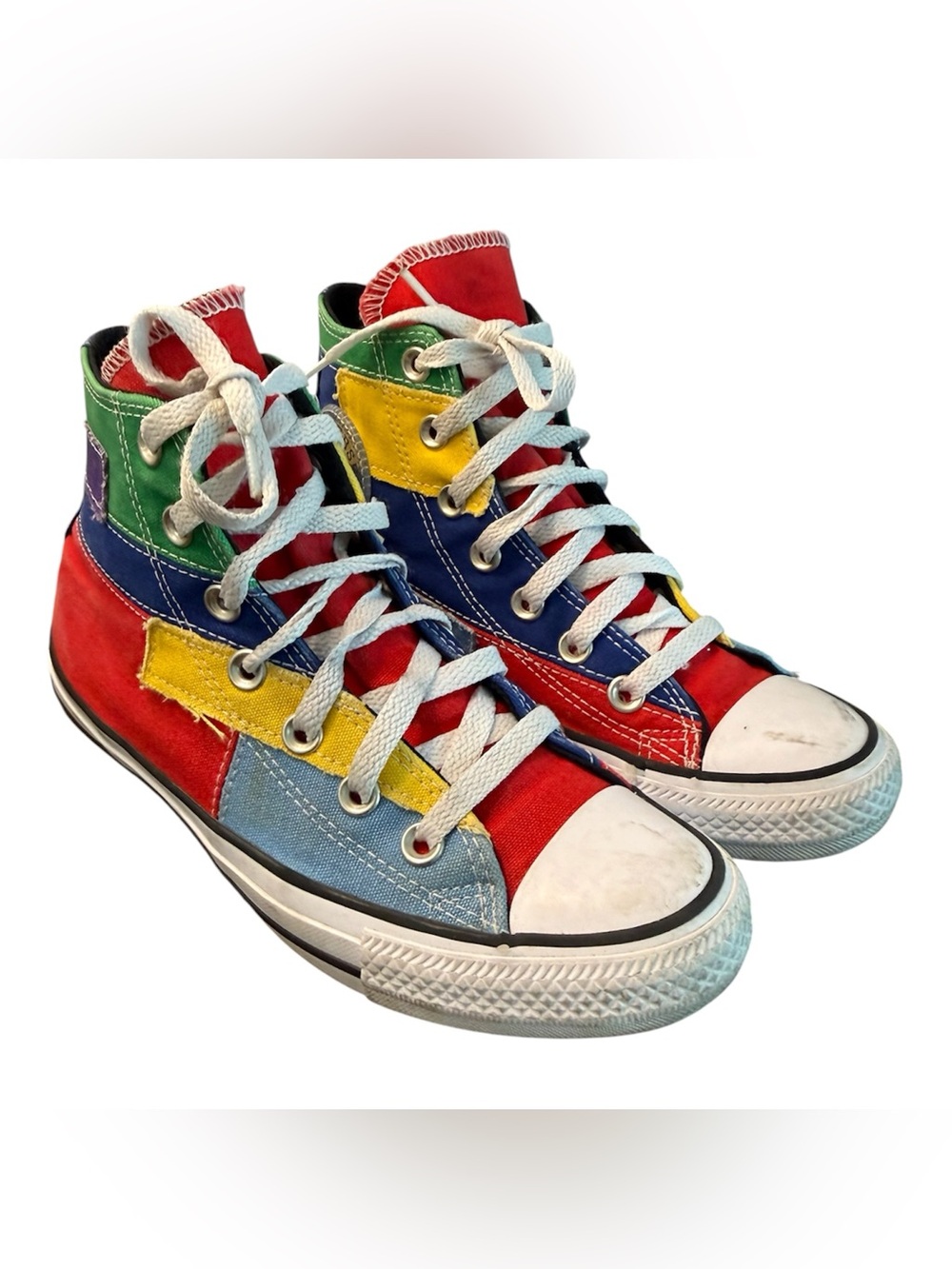 converse all star high top Women
7 Mens 5 Multi-Color Patch Work
Color Block